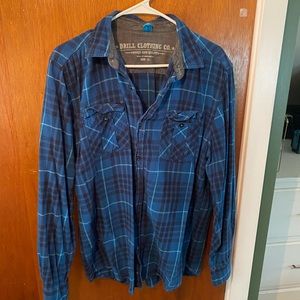 Drill Clothing Co., Large Blue Flannel